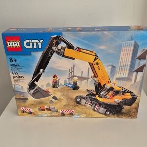 Lego City # 60420 -- Yellow & Black Construction Excavator Set